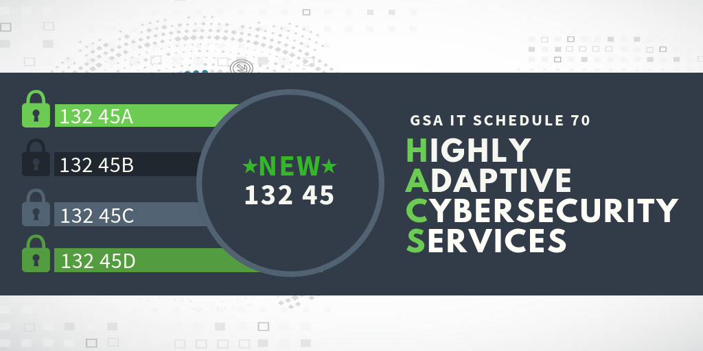 New GSA IT Schedule 70 Cybersecurity HACS SIN 132 45