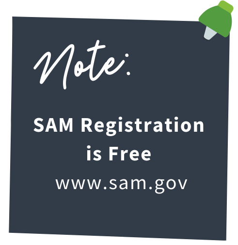 System for Award Management (SAM) Registration is free