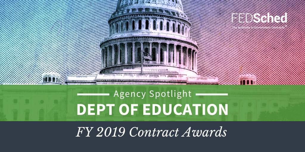 FY 2019 Contract Awards by the Department of Education
