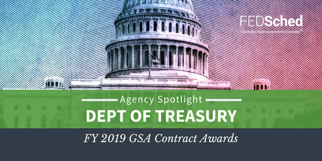 Department of Treasury Spending Through GSA Schedule FY 2019