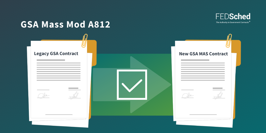 GSA Schedule Consolidation Mass Mod A812