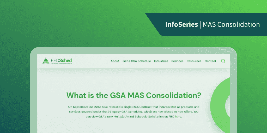 FEDSched InfoSeries - MAS Consolidation