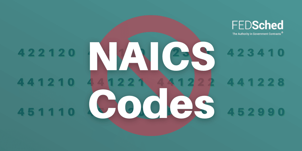 Prohibited NAICS Codes In Federal Contracting